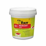 Dr. Fixit New Coat White, Terrace Waterproofing, Coating, Roof Waterproofing, No Dilution, 4 L, Three Coat Application, Elastomeric, 7 Years Waterproofing, Brush, Roller