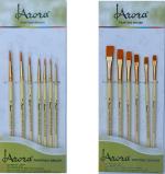 Arora Pingaksho Cream White Paint Brushes pack of 13