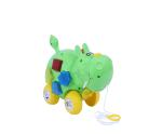 Toyzone Pull Along Baby Hippo 71532 Green For Girls Ages 12M+