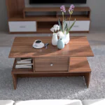 Neudot Bourbon Engineered Leon Teak Wood Coffee Table