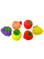 VParents Fruits Squeeze Baby Bath Toy Set of 6 Pieces for Kids, Age 3 Years and Above