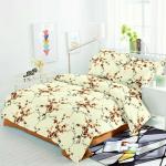 Comfy Cotton Floral Print Queen Size Double Bedsheet with Two Pillow Covers - (90 X 100 inch approx)