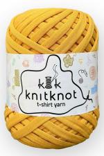 KNITKNOT - (500 Grams, Mustard Yellow) - 100% Cotton Tshirt Yarn - Ideal for Bags, Carpets, and Many More Craft Items.