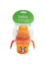 Babio SOFT SPOUT 2 IN 1 SIPPER CUP (STRAW & SPOUT) 4 OZ BPA Free Non Toxic - Plastic (Orange)