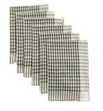 SHOP BY ROOM Multipurpose Cotton Table Napkin- Set of 6(Blank and White)