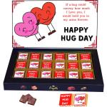 Expelite Unique Hug Day Chocolate Gift Box Online 18 piece , Send Gift For Hug Day Bars (18 Units)