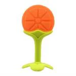 Grest Silicone Fruit Shape Teething Soft Sensory Teether / Pacifier For Baby ( Orange )