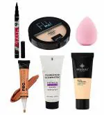 MISS DOLL BEAUTY Fit Me Pore-less Oil Control Compact Powder Tube Foundations Set-(Pack Of 6)