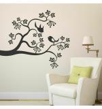 WOLPEP Multicolor Vinyl Happy Birds Wall Sticker
