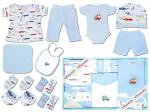 VParents Bitsy New Born Baby Gift Set (Pack of 13) (Blue)