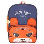 Frantic Premium Quality Soft Kids School Bag for Picnic(PU Orange Ninja Tiger)