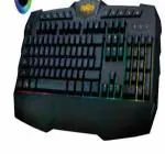 THE COMPUTER TECHNOLOGY Multi Key Anti ghosting Mechanical RGB Gaming Keyboard Rubber Dome Key G Buttons RGB LED Backlit-a1
