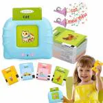 QUALITIO Talking Flashcards Toy for Kids - 112 pcs Card Early Education Device
