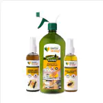 Herbal Strategi - kITCHEN ESSENTIAL cOMBO - Kitchen Cleaner 500mL + ANT REPELLENT 100 ML + COCKROACH REPELLENT 100 ML
