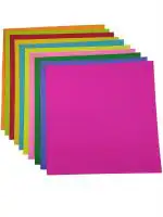 Lakeer Multicolor Origami Paper : Pack of 200 Sheets : Size 21 x 21 cm : for Origami, Scrapbooking, Hobby Crafts, Project Work etc.