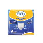PH TIDY Adult Elastic Pant Diaper Large(100-140 cm), (40- 55 inch) Waist - Pack of 1 - L (10 Pieces)