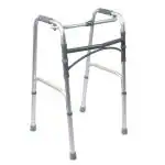 KosmoCare Premium Imported Light weight Aluminum Height Adjustable Reciprocal Folding Walker (Silver - reciprocal)