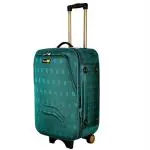 Skyline Turquoise Polyester 20 Inch Expandable Spinner Luggage Suitcase with Number Lock 55 L