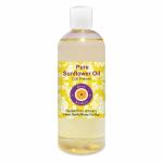 Deve Herbes Pure Sunflower Oil (Helianthus annuus) Natural Therapeutic Grade Cold Pressed 200ml