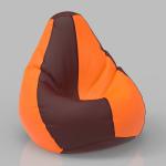ComfyBean Bag with Beans Filled XXL- Official: Lazy Sacks Bean Bags - For Teenagers - Max User Height : 4.5-5 Ft.-Weight : 45-50 Kgs(Model: Solids-Maroon Orange)