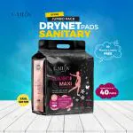 Cailin Care Extra Dry & Extra Long Sanitary Pads With Wings (40 Pad+10 Liner | XXXL | 320mm)
