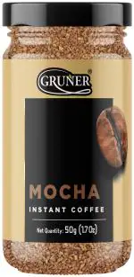 GRUNER instant coffee powder | medium roast mocha flavoured coffee| instant coffee powder 50g pack