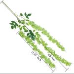 NOVELTY ENTERPRISES-Vrb Dec Green Polyester 43.2Ft Artificial Wisteria Vine