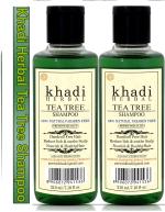 Khadi Herbal Tre Tree Shampoo, Herbal Shampoo, Khadi Shampoo, Damage Repair, Anti-hair Fall Shampoo For men and Women 420ml (Pack of 2)