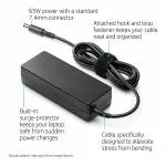 G-Golden hub Dell 65W 19.5V 3.34Amp Laptop Adapter Charger & Power Cord
