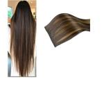 Artifice 5 Clip Super Duper Long 36 inch Straight Hair Extension (Brown With Blonde Highlighted)