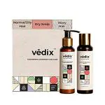Vedix Ayurvedic Hair Care Combo Pack, Customized Hair Oil for Dandruff and Anti Dandruff Shampoo, for Normal/Oily Hair with Dry Scalp & Wavy Hair - 200 ml