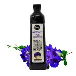 FLAVOURS AVENUE - Butterfly Pea Juice Concentrate, 100% Natural, 750ml Makes 10-15 Drinks, Concentrate for Iced-teas / Hot Tea / Cocktails / Mocktails