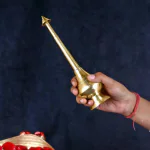 pujaNpujari Brass Sprinkler Bottle for Rose Water, Gangajal and Perfume