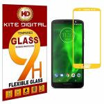 Kite Digital Motorola G6+ Gold 5D Premium Tempered Glass Screen Protector Slim 9H Hard 2.5D