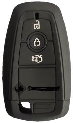 Cloudsale Black Car Key Cover For Ford Endeavour Smart Key