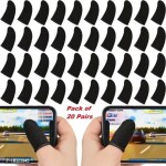 Quxxa Pubg Finger Sleeve PUBG Finger for Mobile Game Controllers Anti Sweat Breathable Professional Touch Screen Thumb Finger Sleeve Highly Conductive Gaming Gloves (Pack of 20)