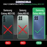 Casotec Armor Samsung Galaxy M53 5G Defender Case | Rotating Ring Holder & Kickstand in-Built | Military Grade Armor | 360 Degree Protection Back Cover for Samsung Galaxy M53 5G (Red)