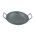 K AND K Pure Iron Appachatty with 2 Side Handle | Appam Pan | Appakadai | Black 10Inch