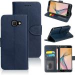 Tingtong Flip Case for Samsung Galaxy J5 Prime | Inside TPU with Card Pockets | Magnetic Closing | Flip Cover (Blue)