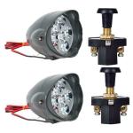 Eshopglee Bike 2 Fog Lights with 2 Push Button