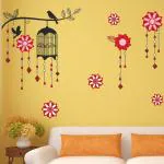 Aquire Multicolor PVC Vinyl Wall Sticker, 120 cm