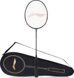 Li-Ning Red Strung Badminton Racquet, 84 G