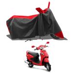 KEDIT New Hero Pleasure Water Resistant - UV Protection & Dust Proof Full Bike - Scooty Two Wheeler Body Cover for Hero Pleasure Red Patta KKB-193