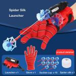 Pluspicks Spiderman Web Shooter Toy for Kids, Spider-Man Web Shooters with Real Gadget, Hero Launcher Wrist Toys Set, Birthday Gift for Kids, Sticky Wall Soft Bomb Funny Children's Educational Toys.