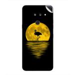 GADGETSWRAP Printed Vinyl Skin Sticker for LG G8 Thinq - Yellow Moon