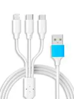 Zabolo USB Type C Cable 1.2 m 3 in 1 usb Data and Charging cable