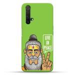 MobiEra Realme X3 Multicolor Live in Peace Design Plastic Hard Case Cover