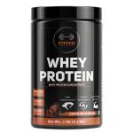 FITFED High Whey Protein Concentrate Protein Powder | 27 G Protein | 0.6 G Carbs (Chocolate Flavour | 1 Kg / 2.2 lb, 29 Servings)