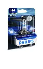 PHILIPS H4 12342 Racingvision GT200 12V 60/55W P43t-38 B1, Pack of 2