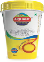 Arihant Desi Cow Ghee Jar 1Ltr |Made Traditionally from Curd |Pure Cow Ghee for Better Digestion and Immunity |